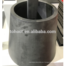 Crisol de cerámica refractaria de cerámica del tubo del cabide del silicio de cerámica de gran tamaño
